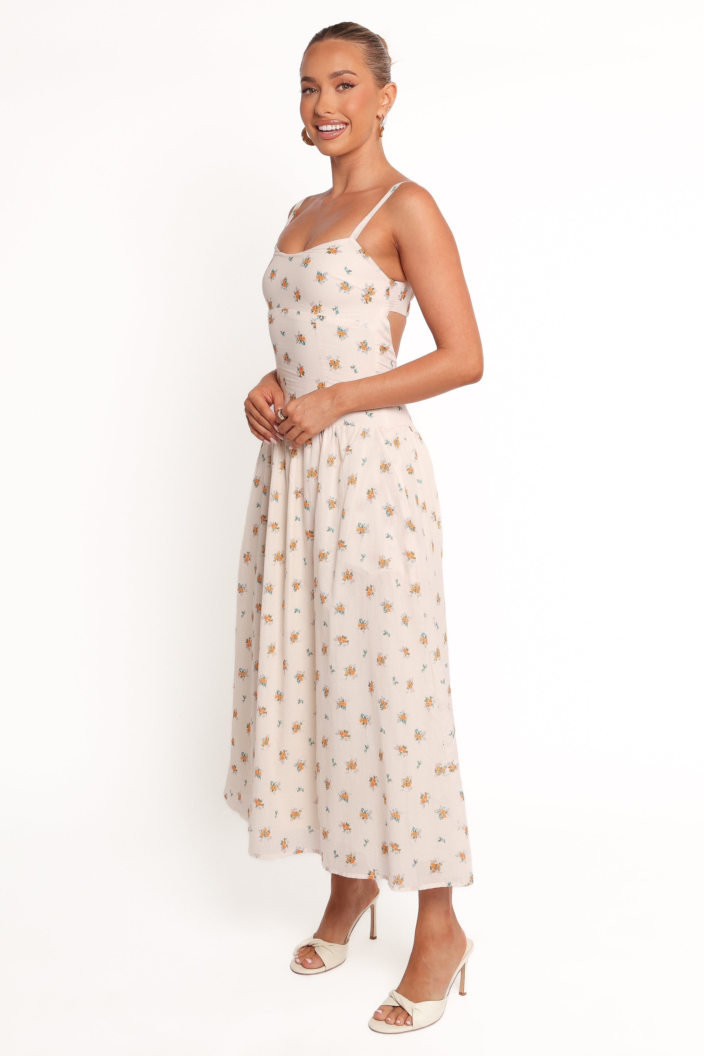 Oakley Maxi Dress - Yellow Floral