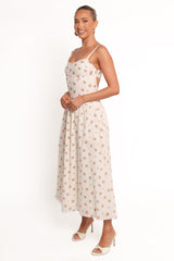 Oakley Maxi Dress - Yellow Floral