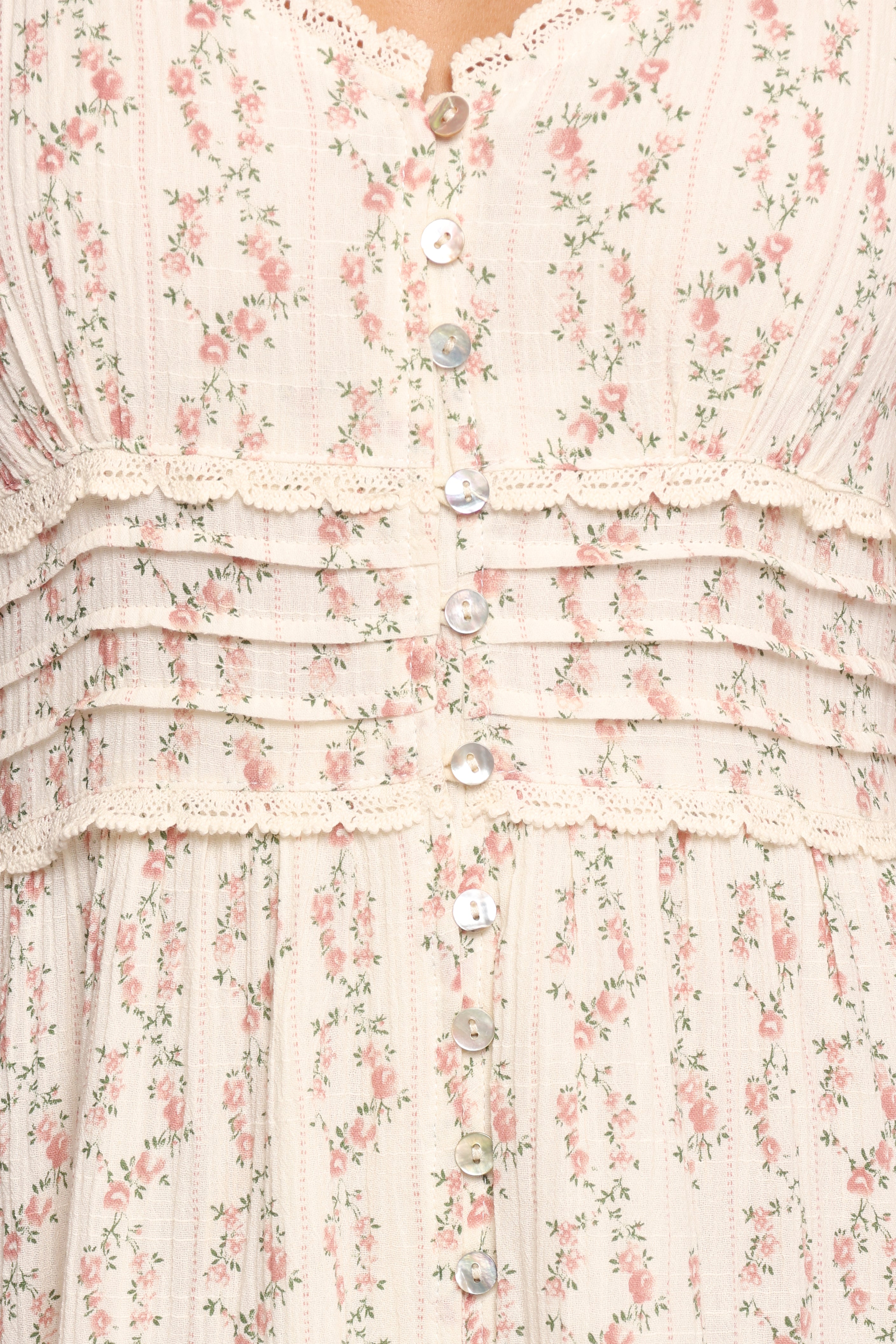 Orlaith Maxi Dress - Rose Garden