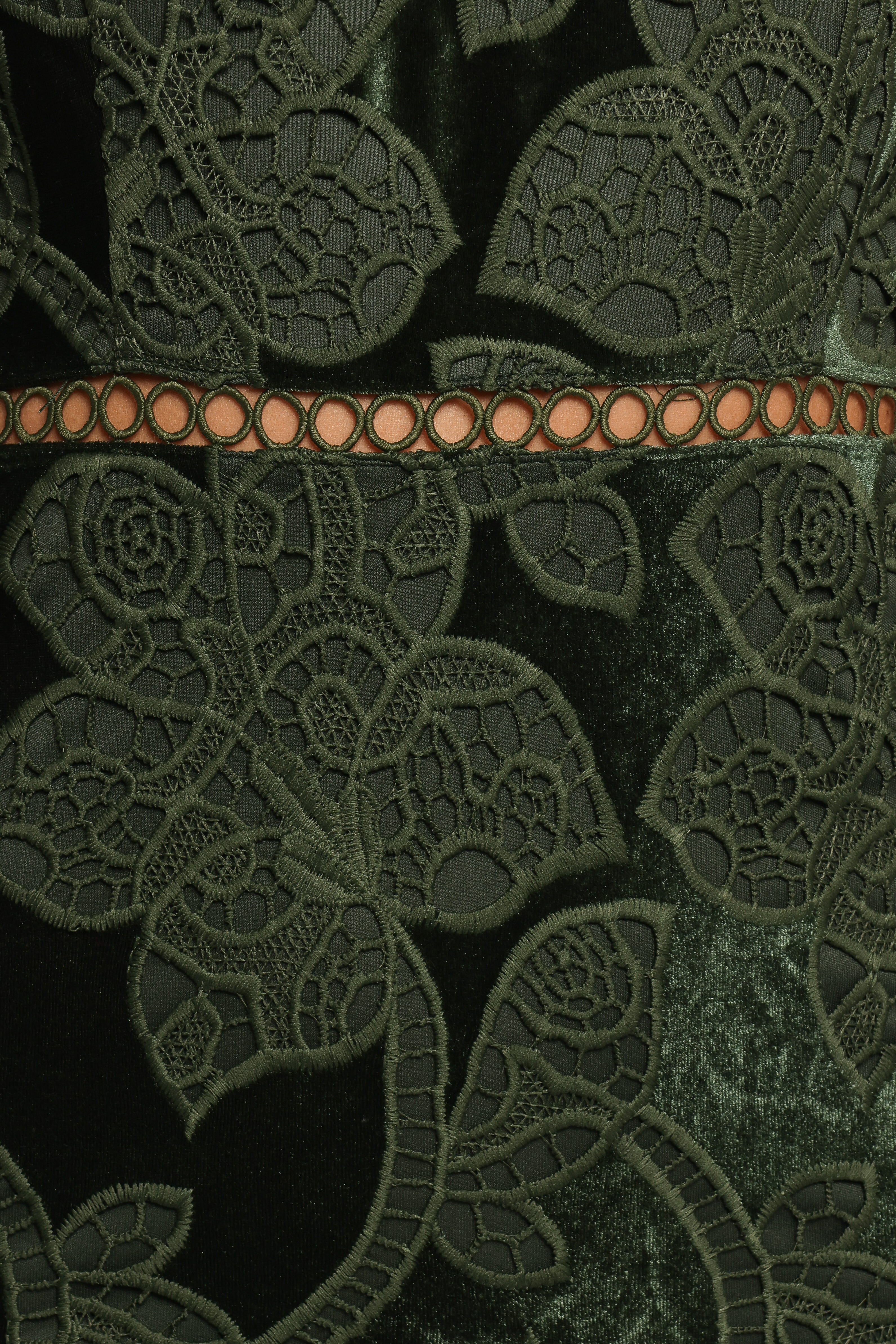 Pierre Long Sleeve Maxi Dress - Deep Velvet Green