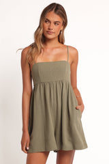 Quinley Romper - Olive