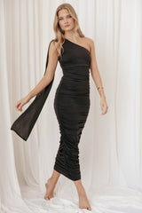 Reia Midi Dress - Black