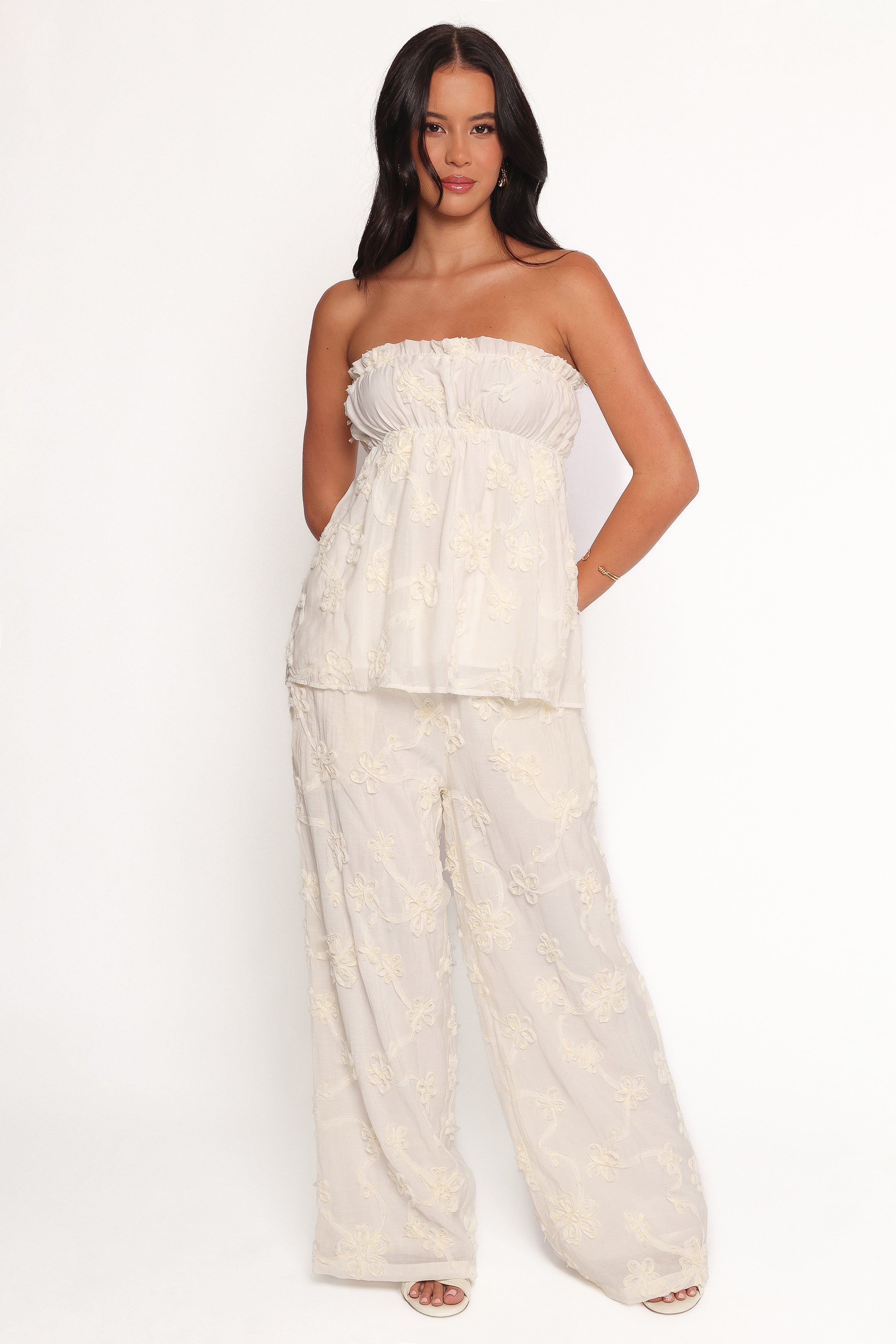 Robin Strapless Top - White