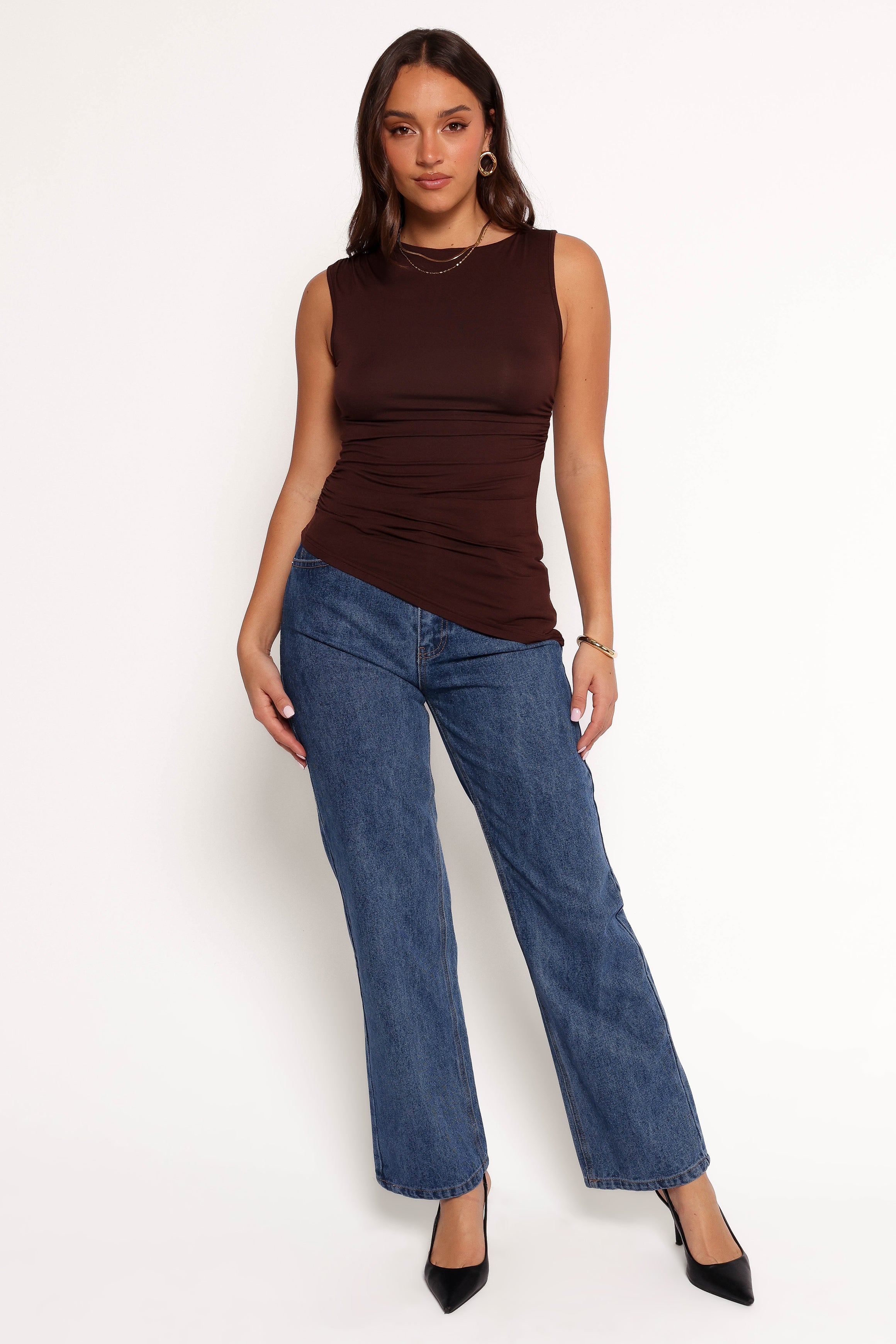 Romy Top - Chocolate Brown