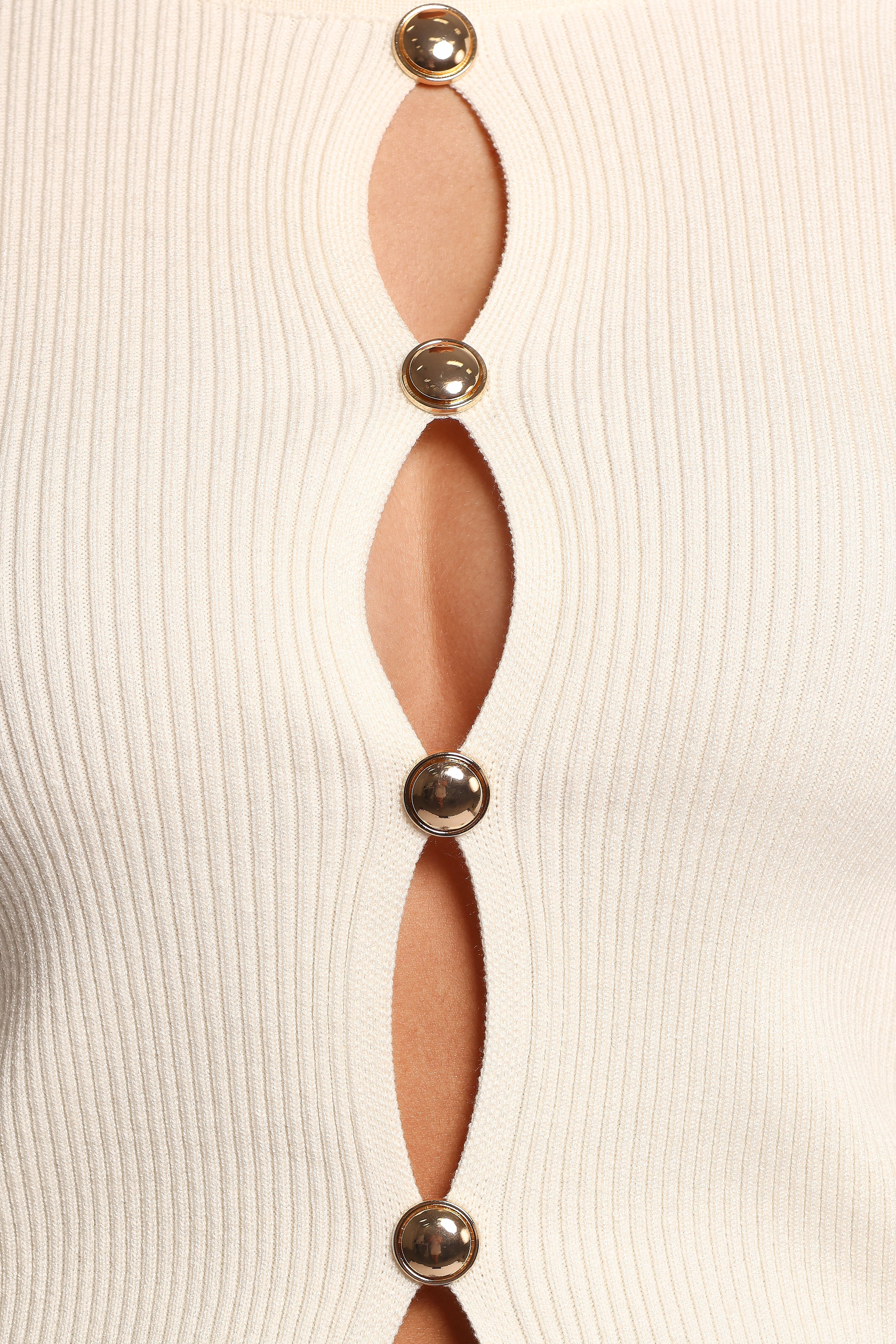 Rosienna Knit Top - Cream