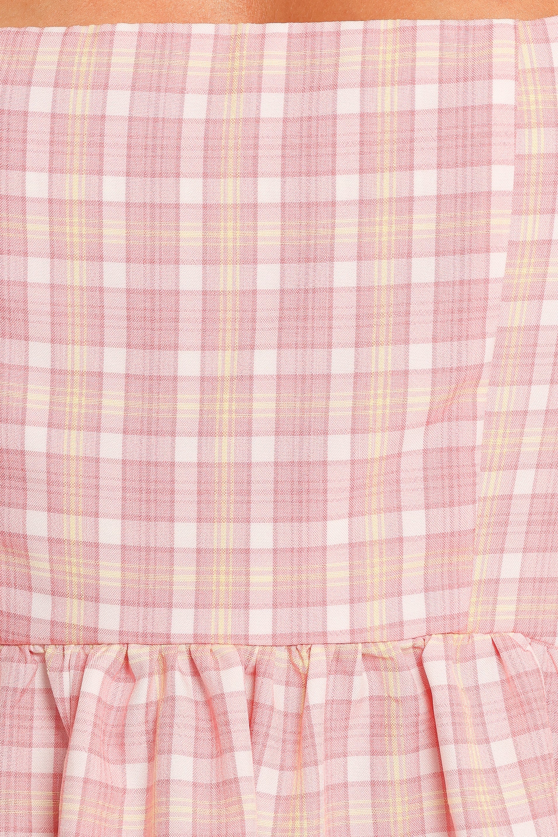 Siena Mini Dress - Pink Check