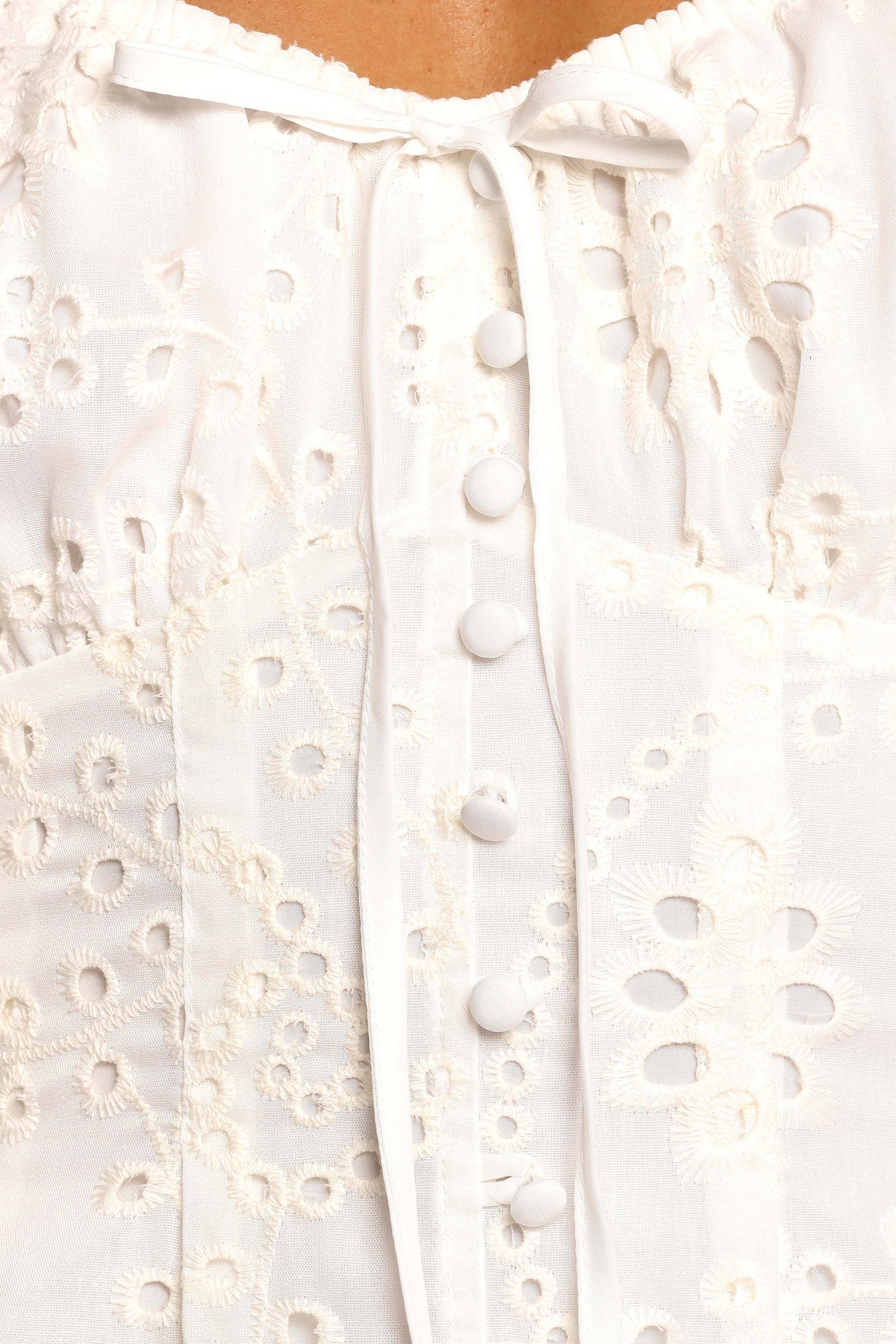 Solenne Mini Dress - Ivory Floral