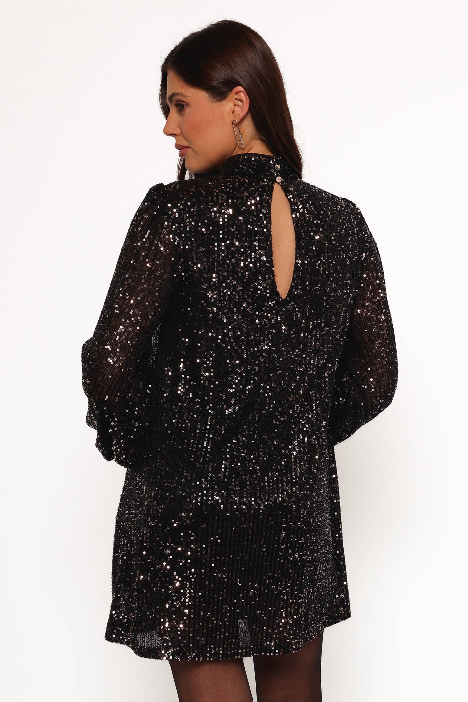 Springfield Mini Dress - Black/Gold