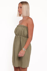 Stratton Mini Dress - Leaf Green