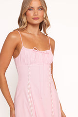 Talyn Midi Dress - Pink