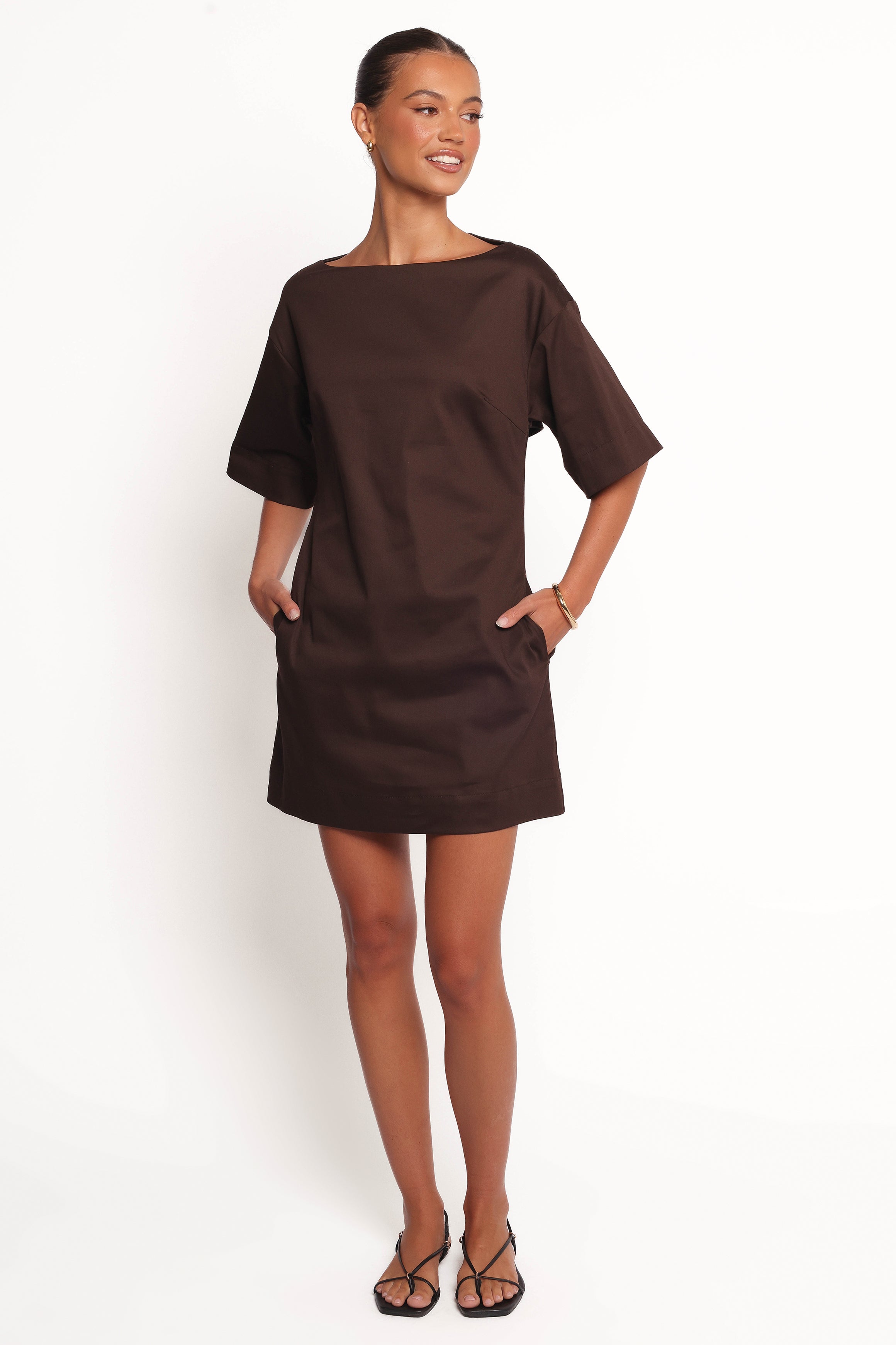 Thorne Mini Dress - Chocolate