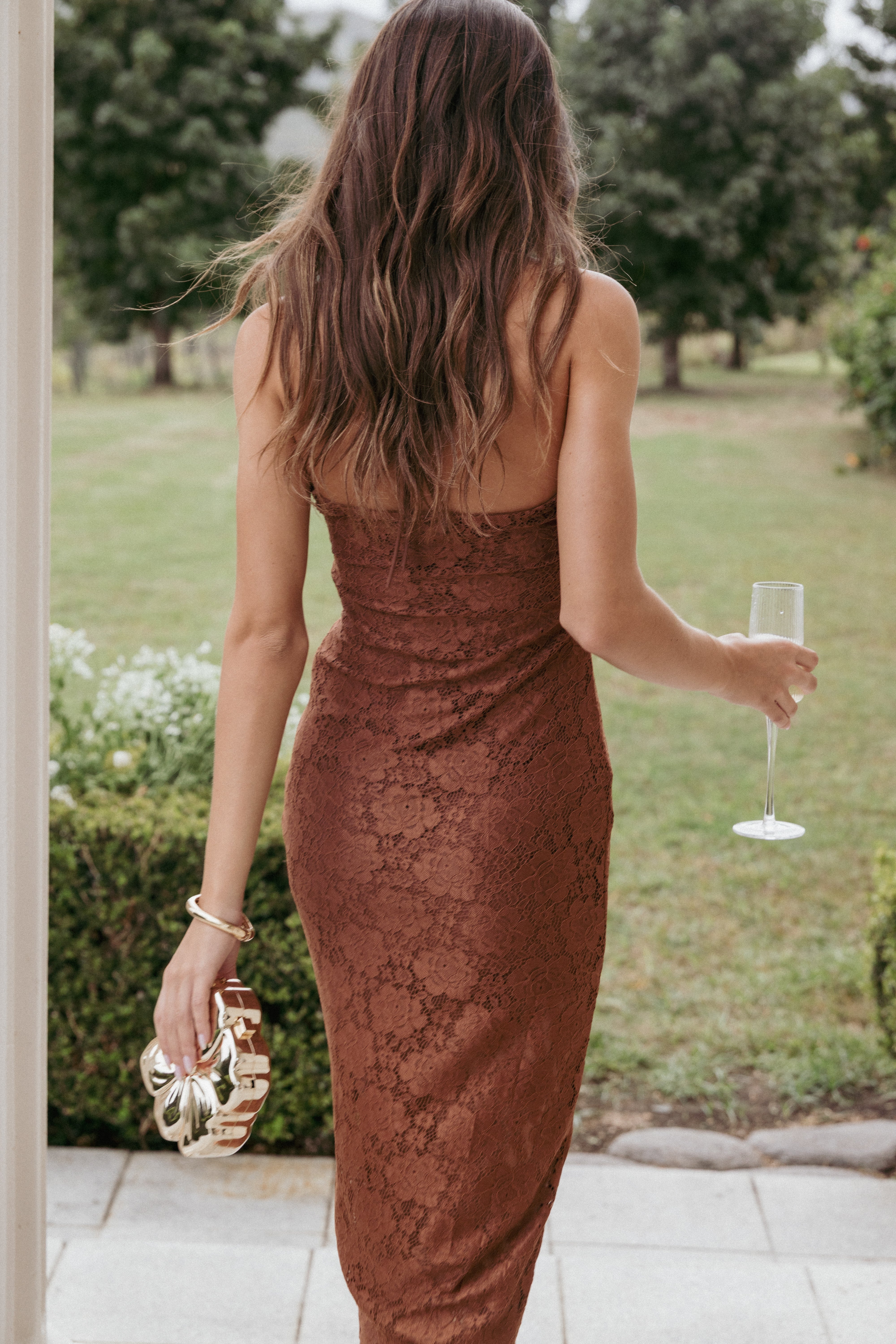 Tucker Midi Dress - Brown