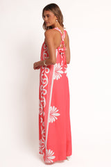 Valeria Maxi Dress - Coral