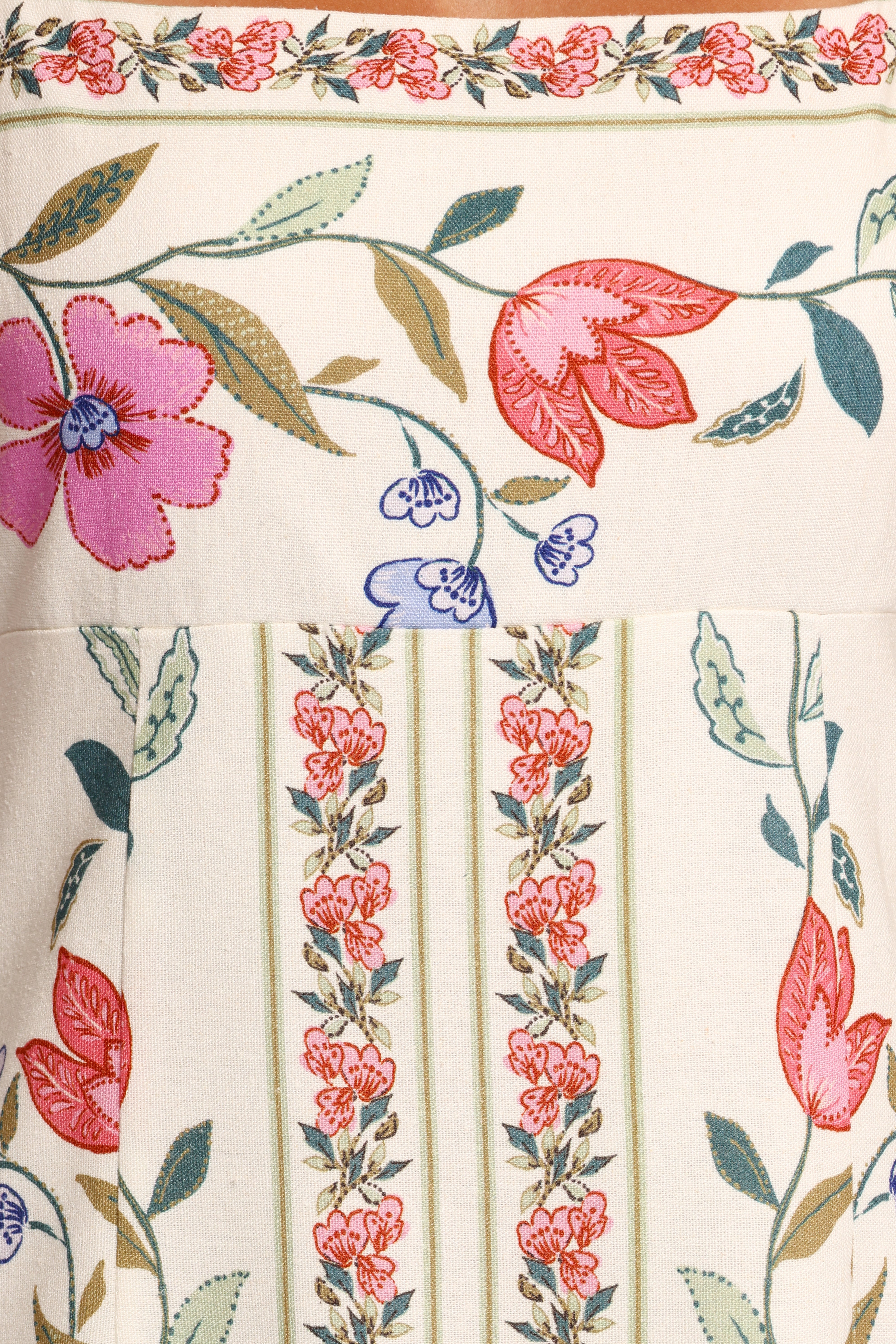 Vesta Midi Dress - Pink Multi