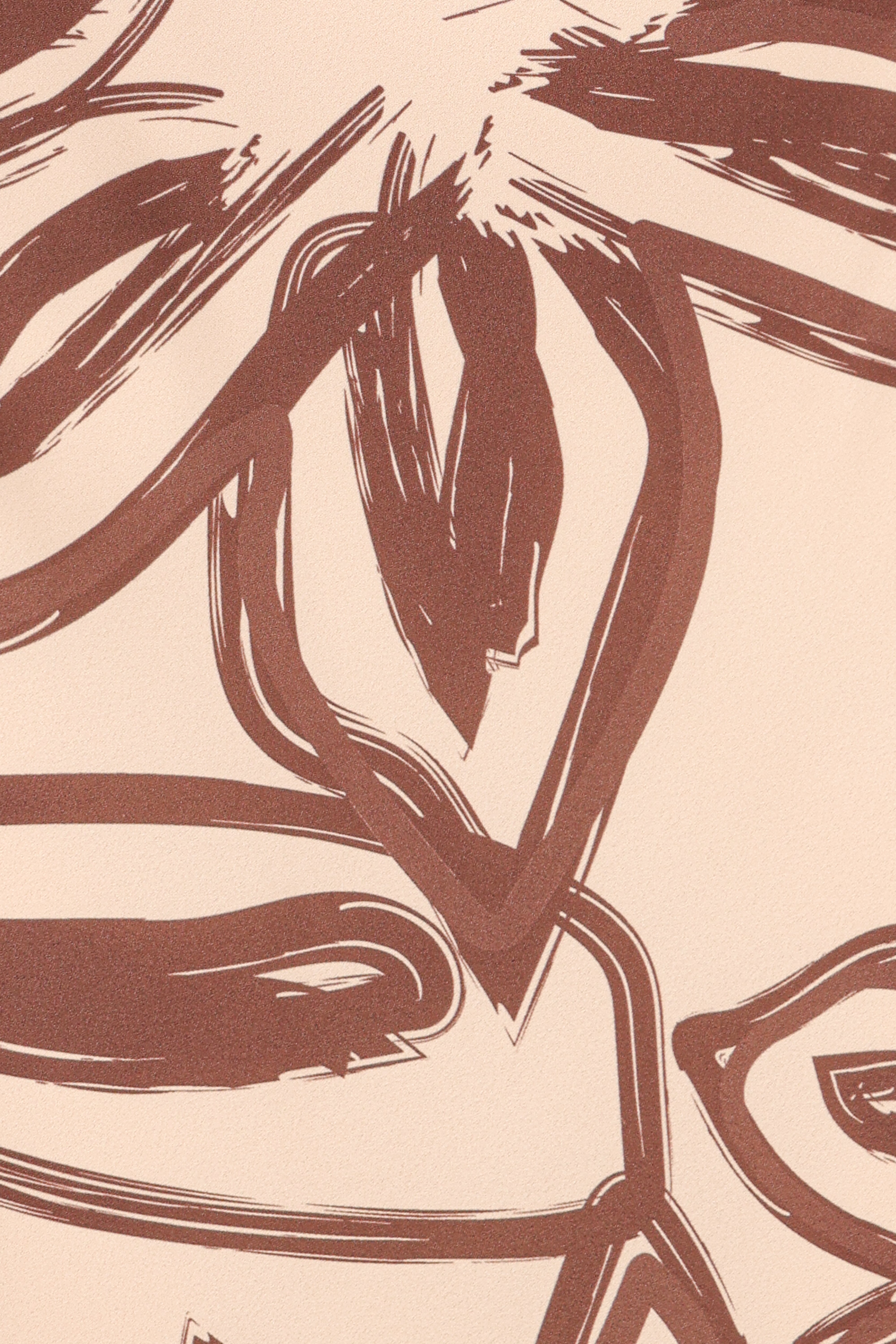 Warner Halter Dress - Cream/Brown