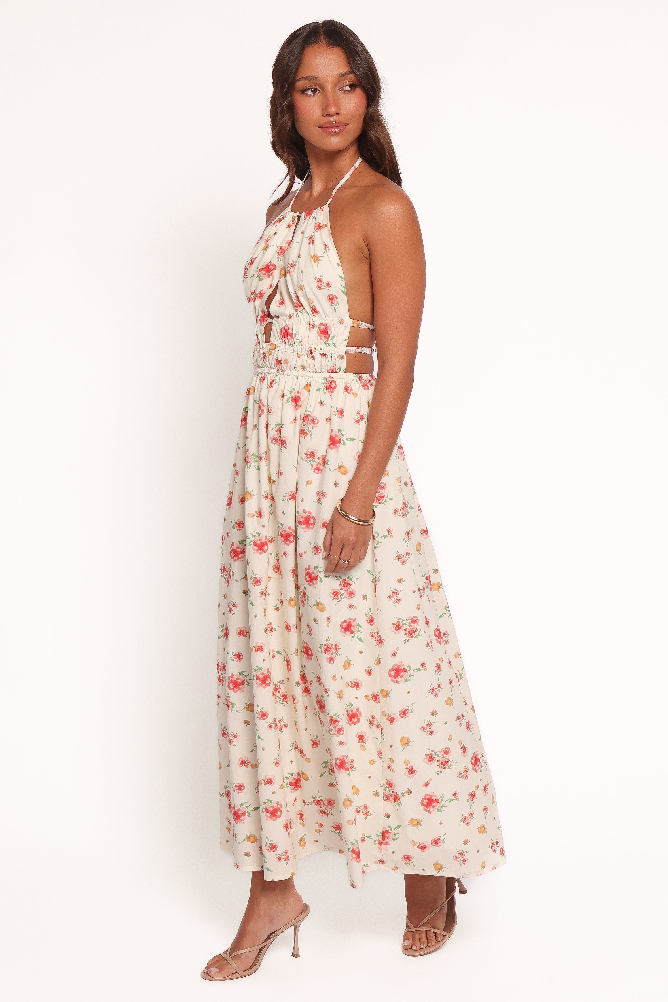 Wilder Halterneck Maxi Dress - Pink Floral