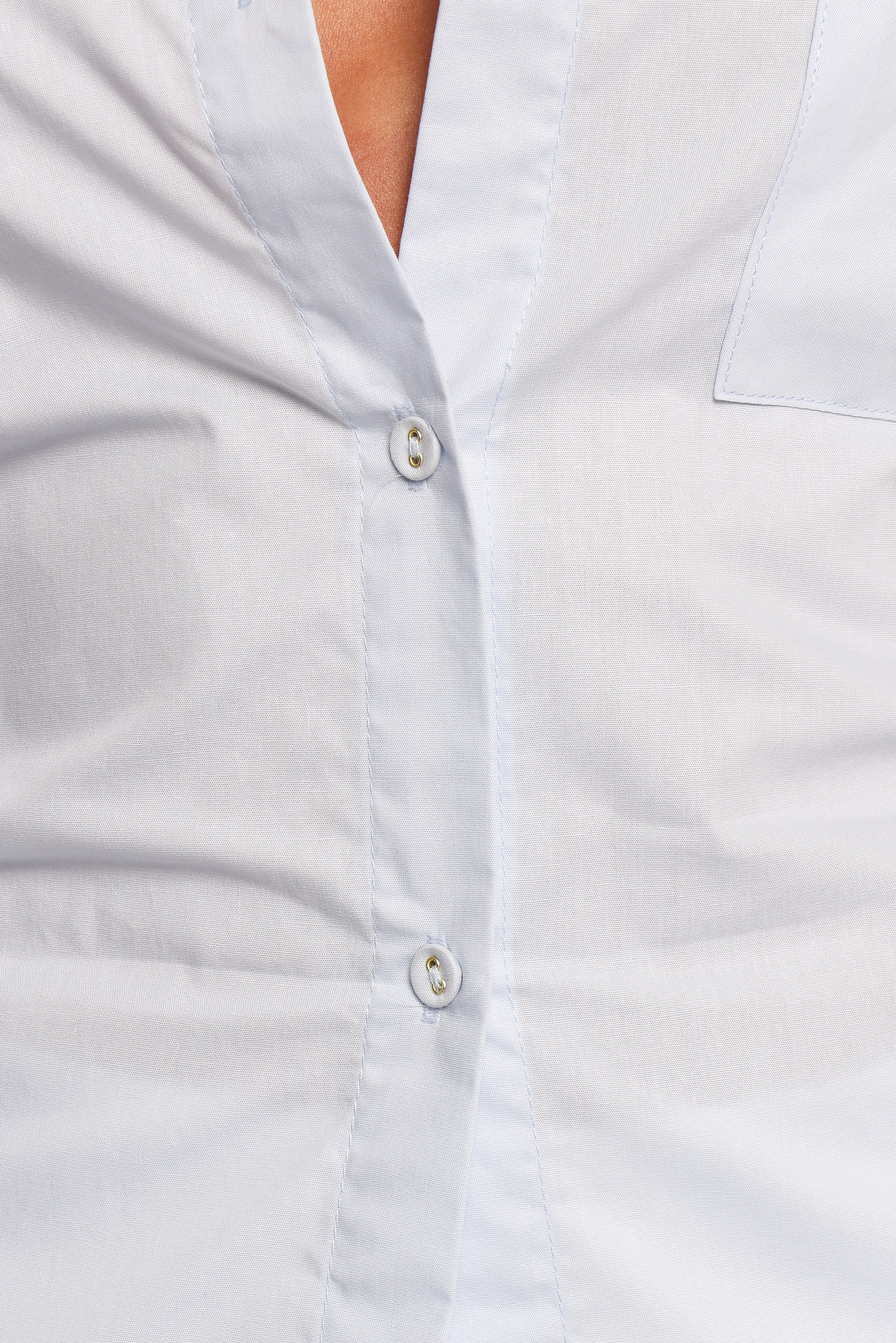 Yacra Tie Shirt - Pale Blue