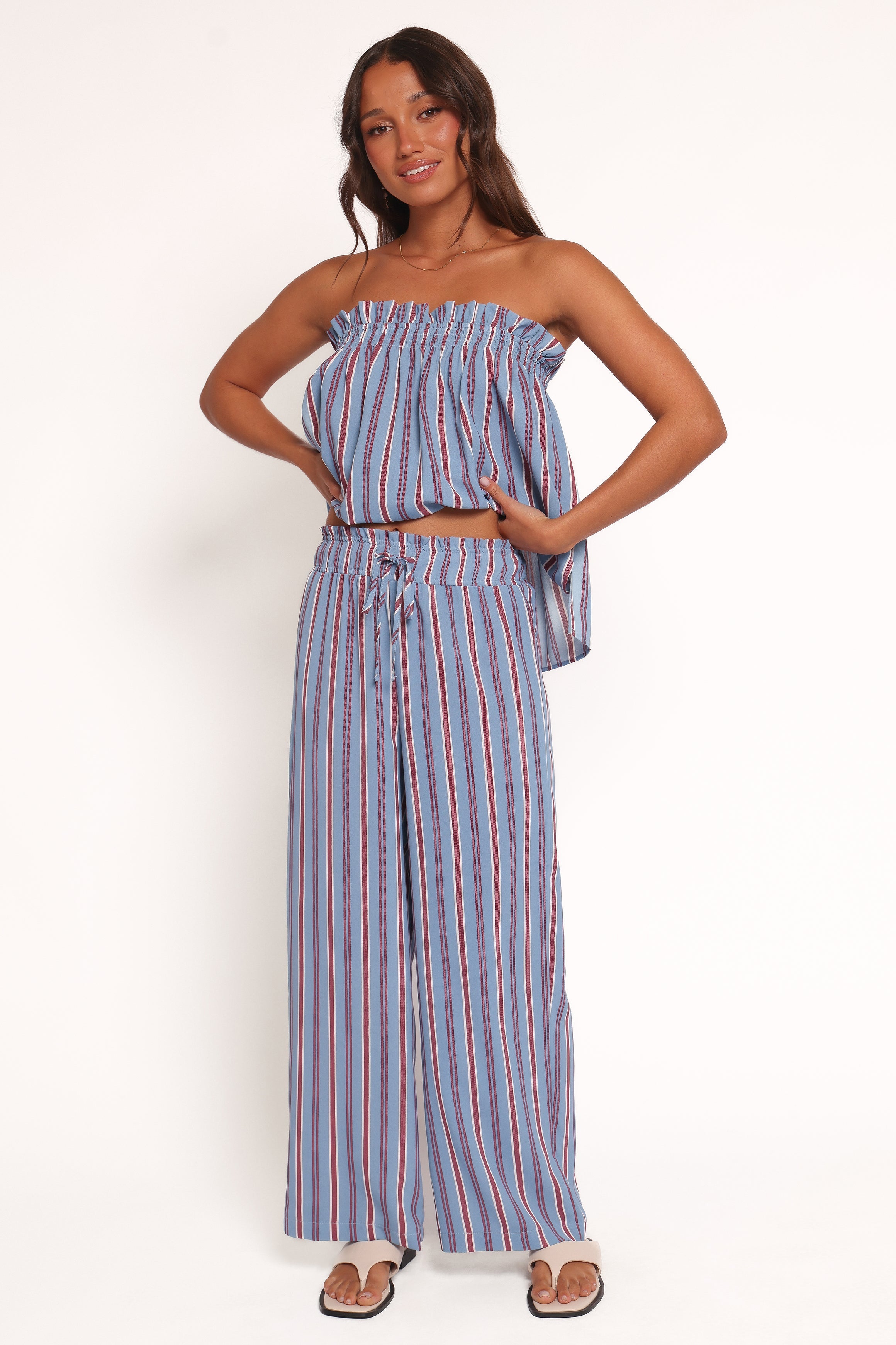 Zemira Pants - Blue Stripe