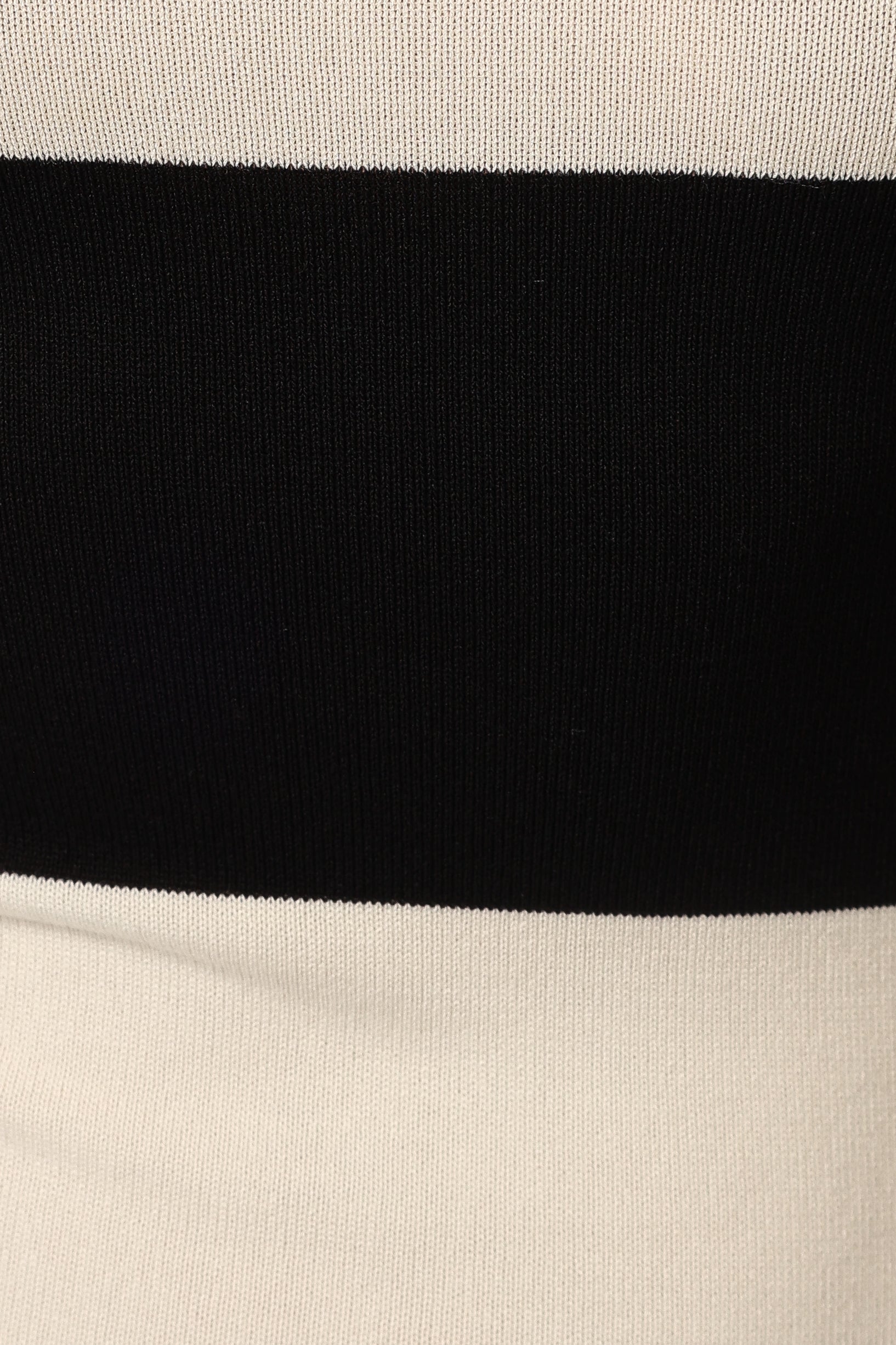 Bridget Midi Dress - Cream/Black Stripe