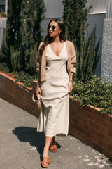 Adren Midi Dress - Oatmeal