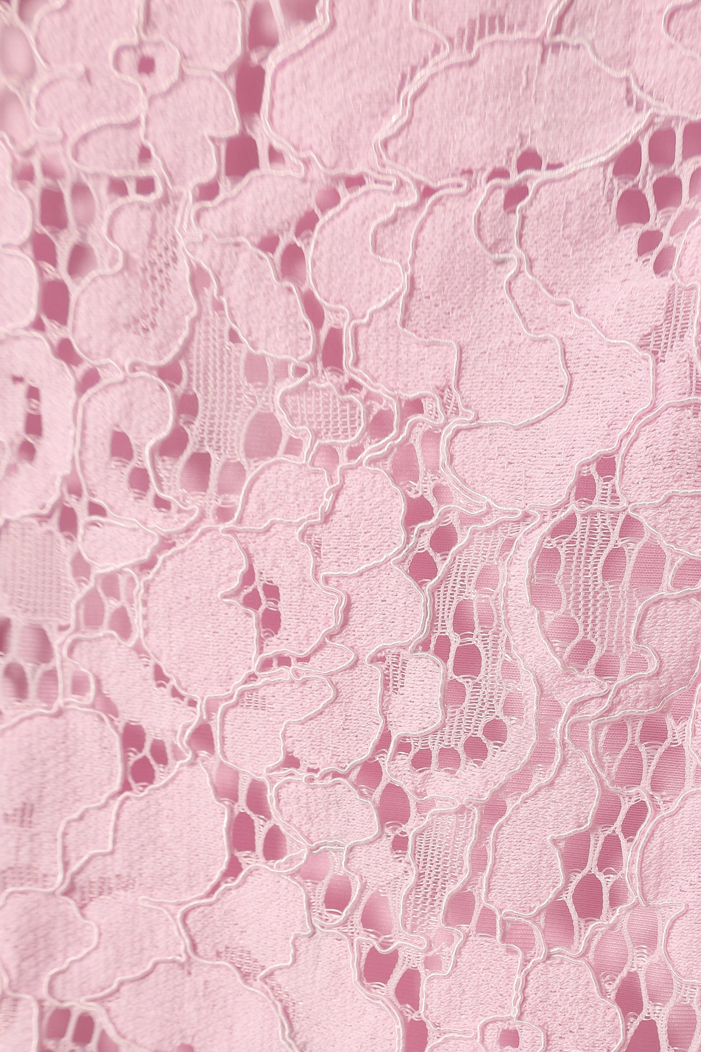 Allegra Lace Midi Dress - Pink