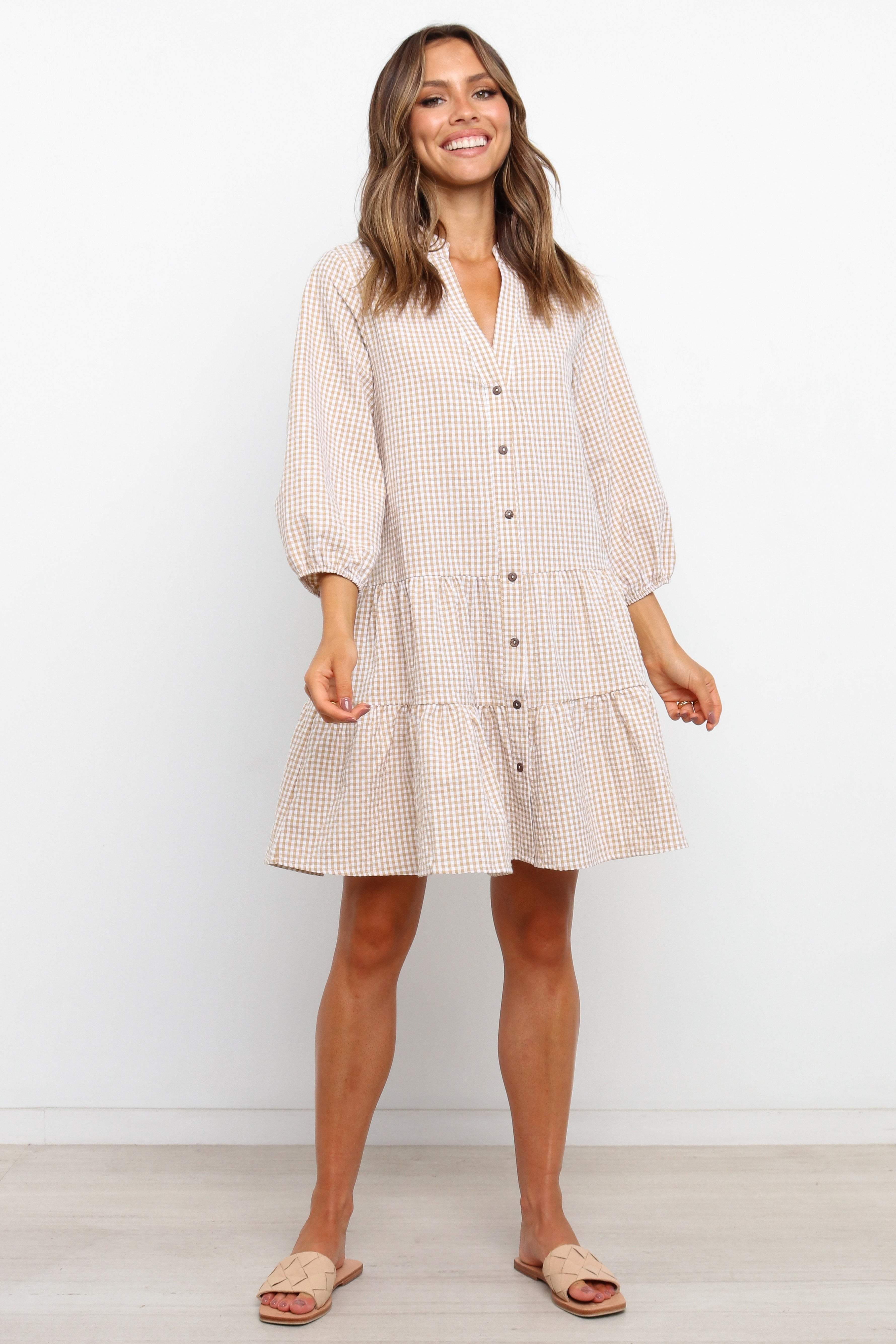 Daria Dress - Beige