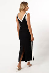 Esme Maxi Dress - Black White