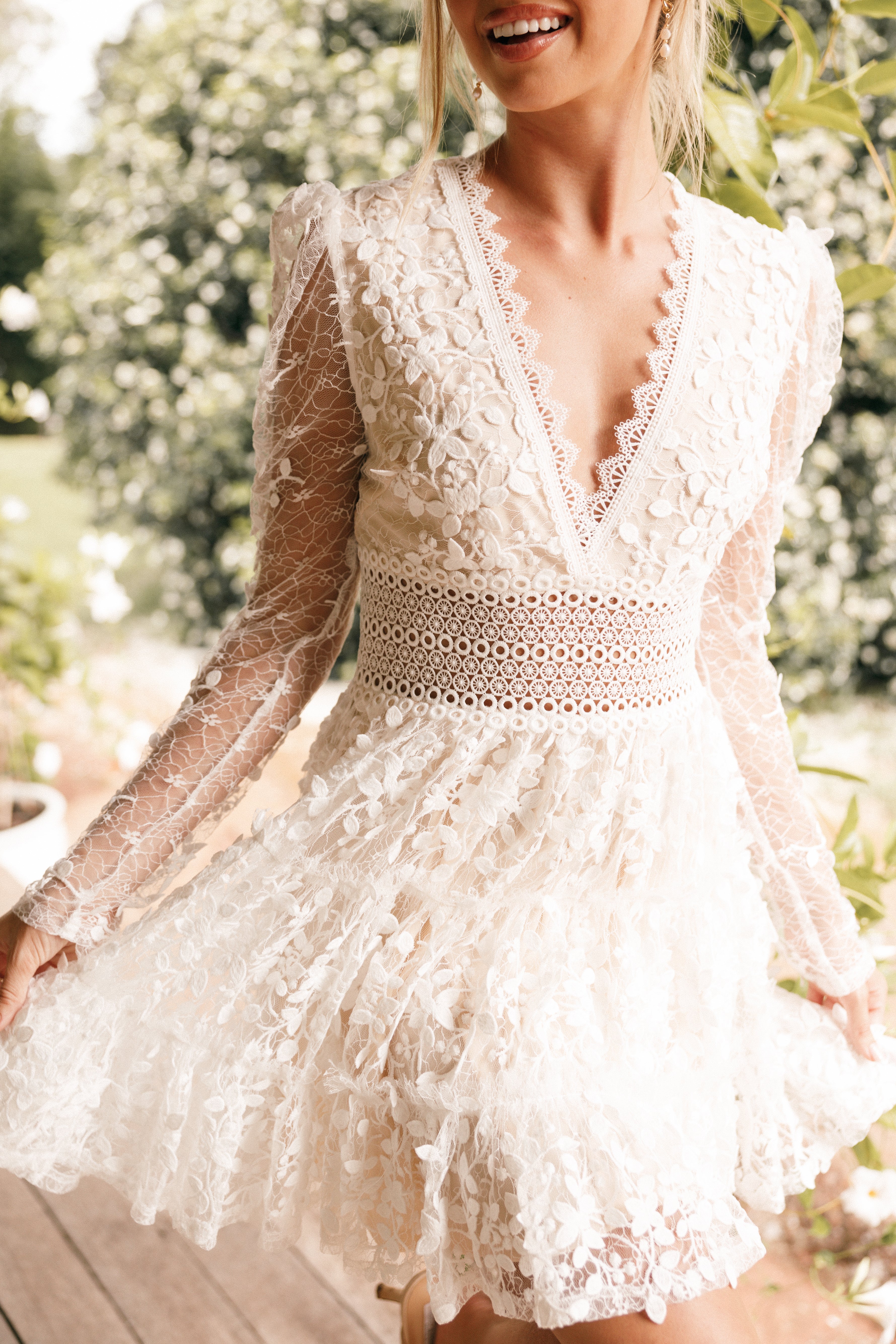 Fern Mini Dress - White