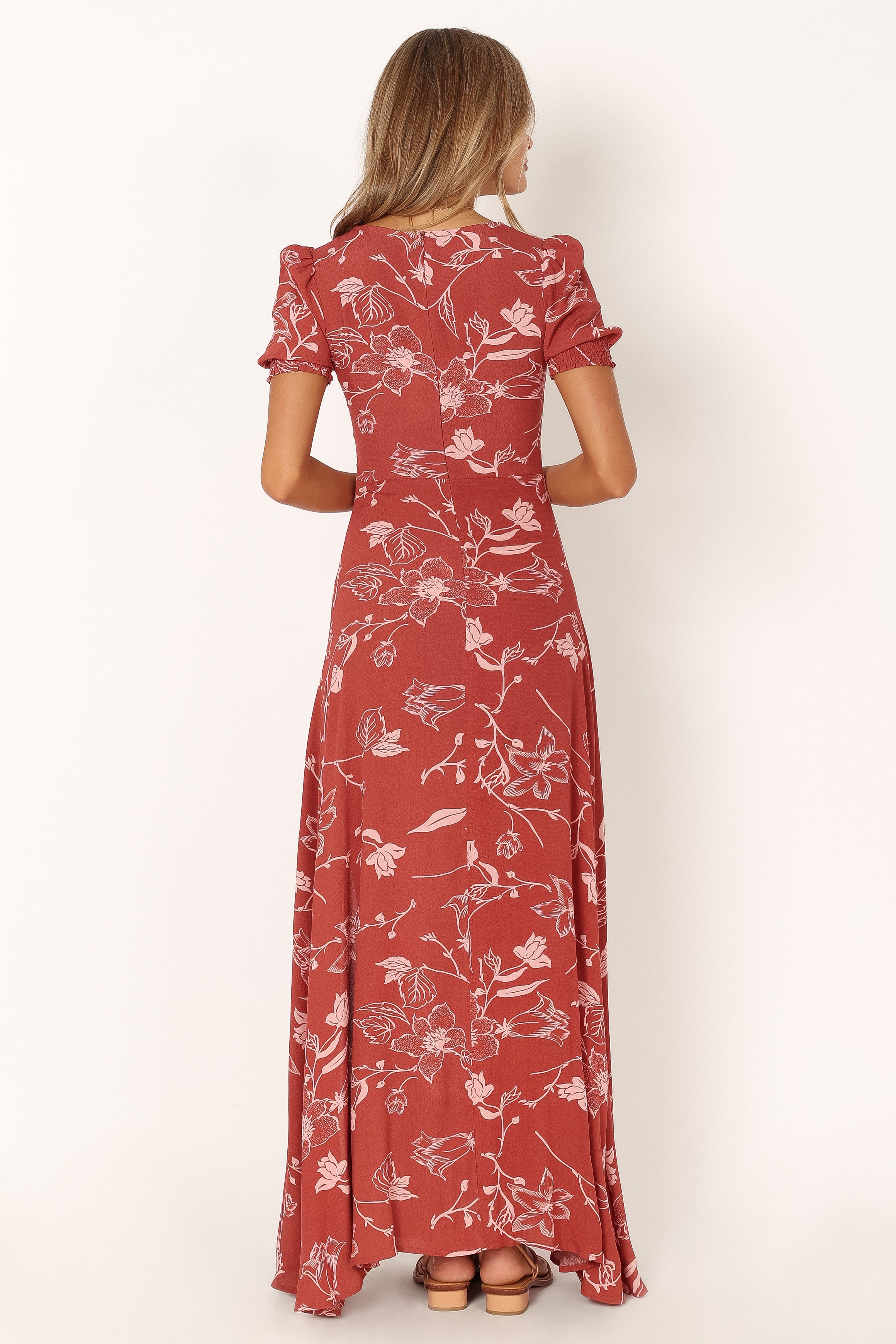 Franklin Maxi Dress - Rust Floral