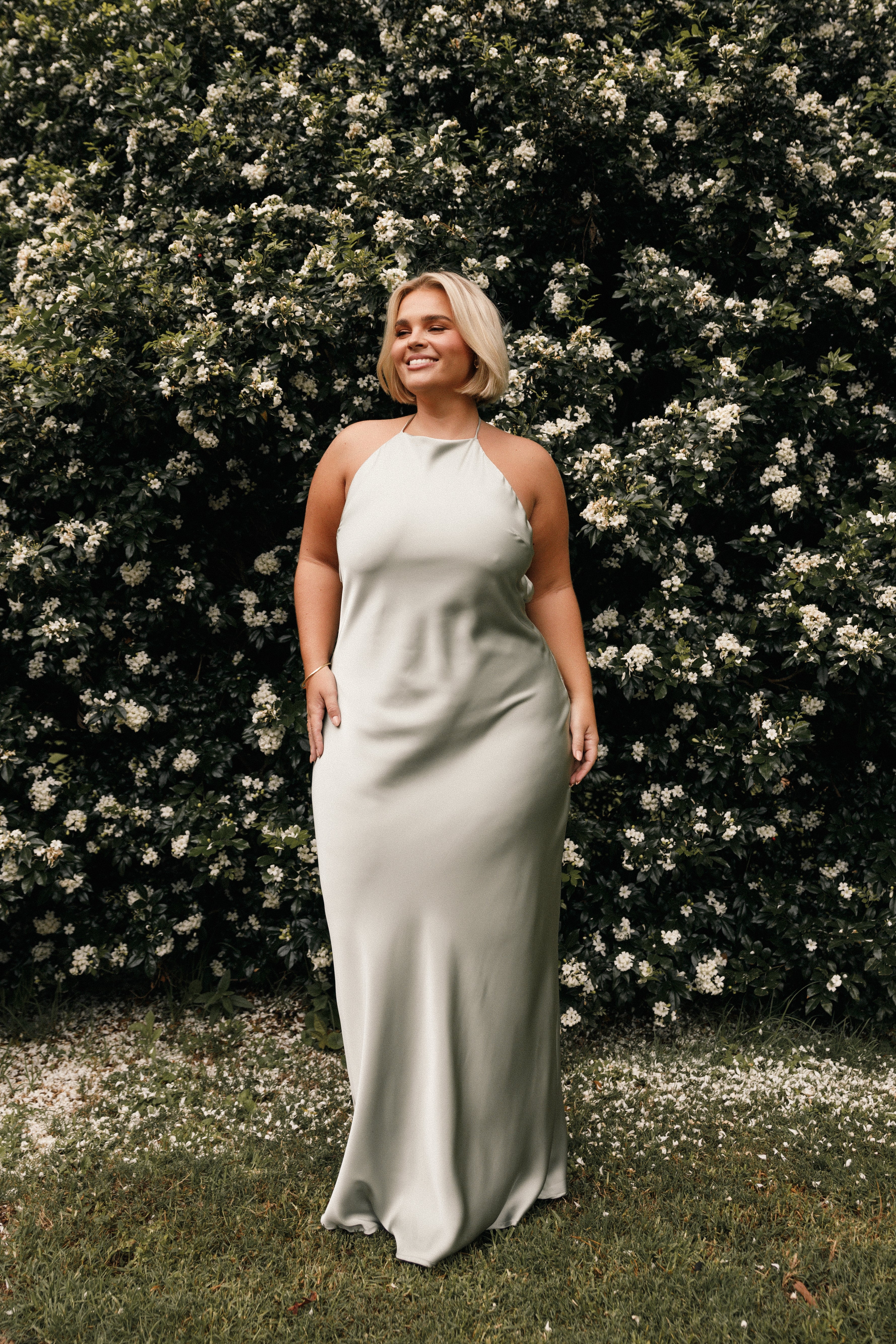 Hadley Halterneck Maxi Dress - Sage