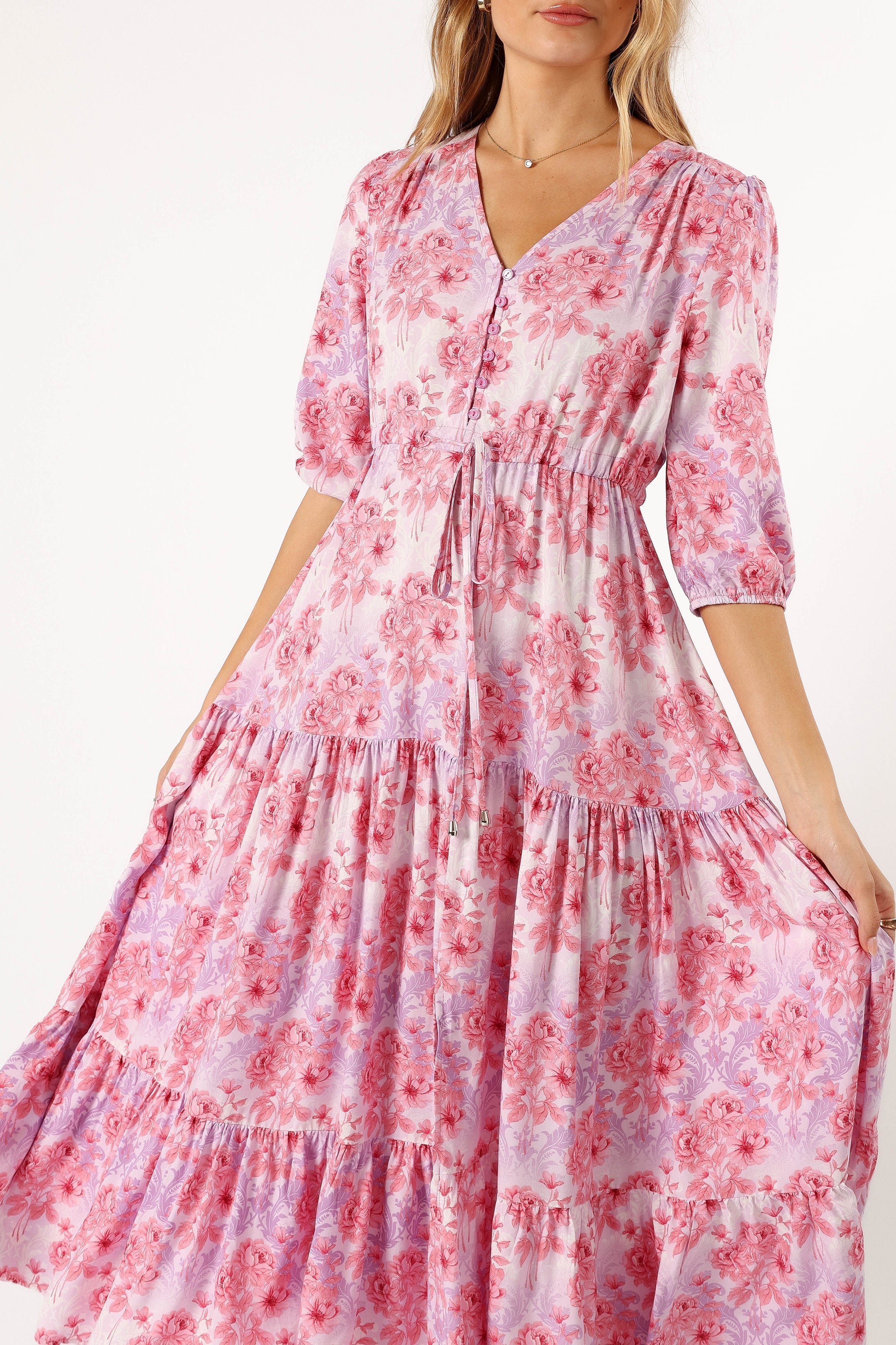 Kelda Dress - Pink/Purple