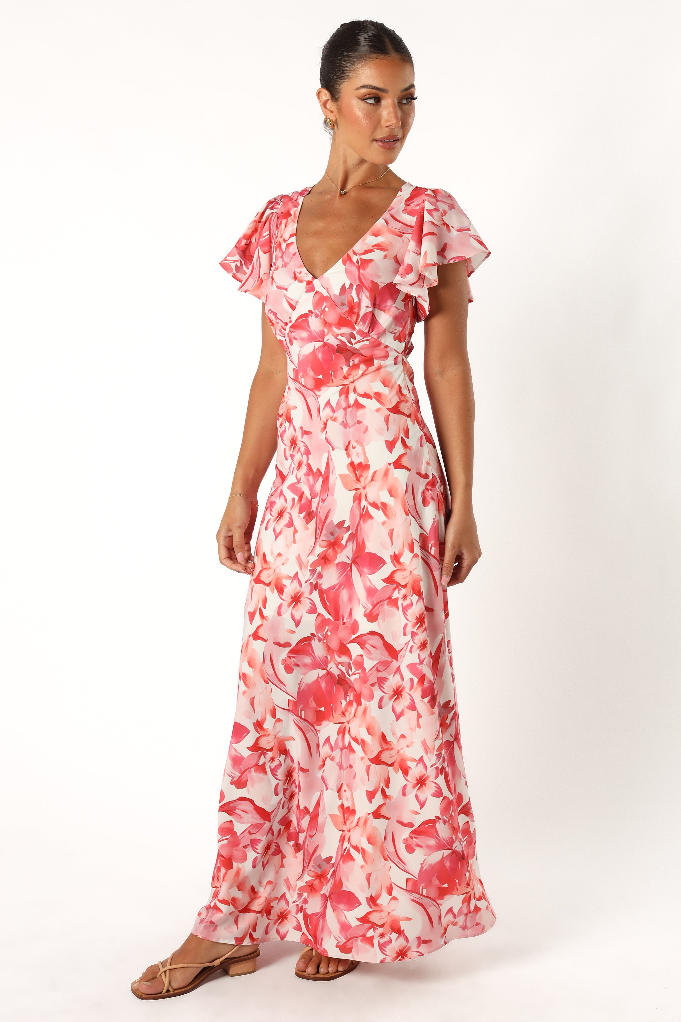 Ramsey Maxi Dress - Red Floral