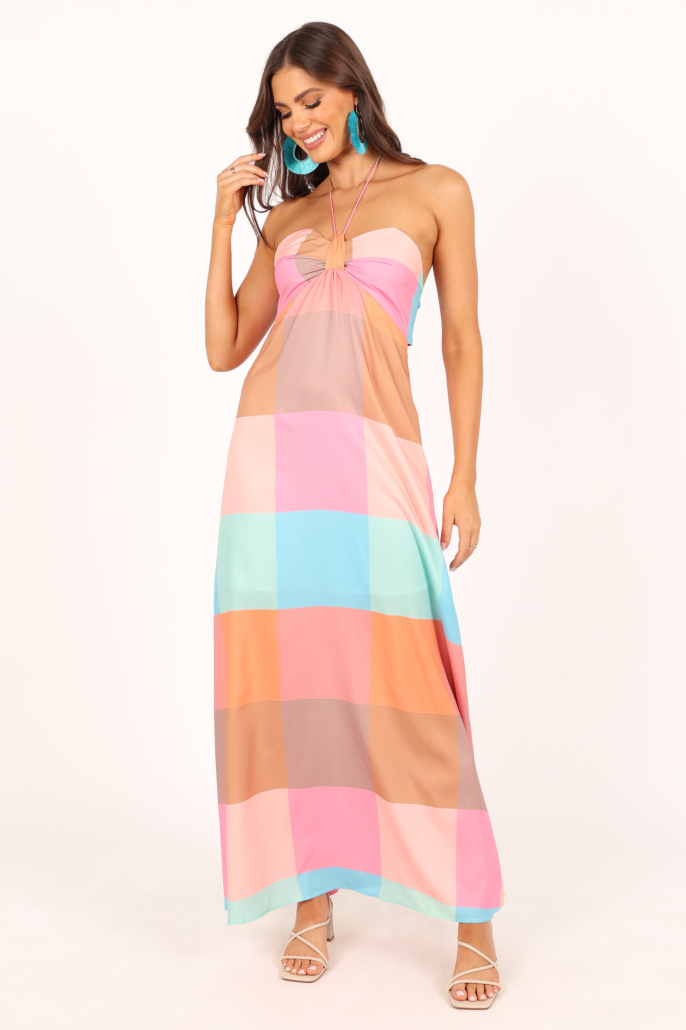 Sundae Halterneck Maxi Dress - Multicoloured
