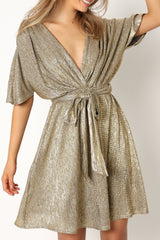 Vivid Mini Dress - Gold