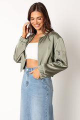 Kyra Bomber Jacket - Sage
