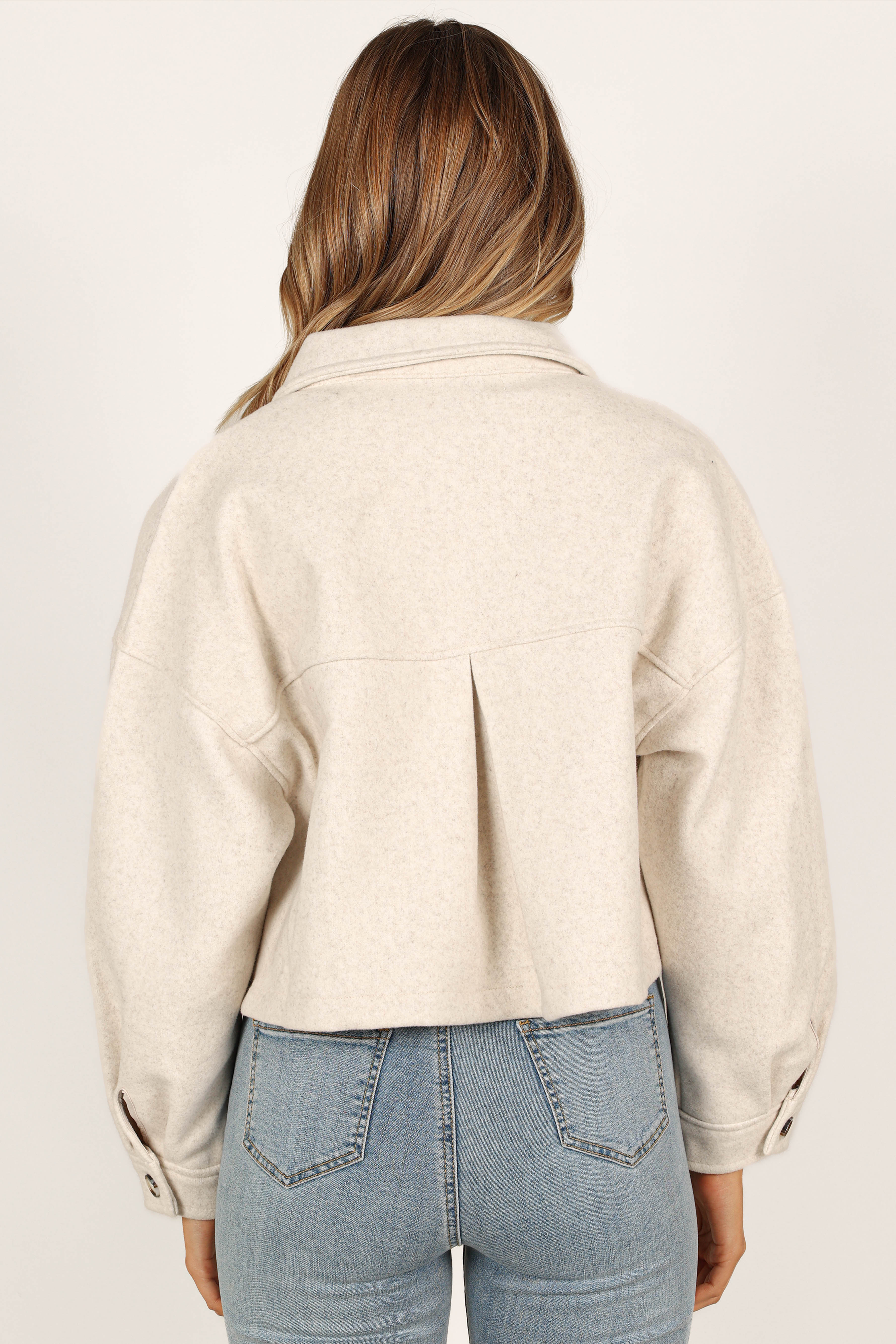 Liliana Double Pocket Jacket - Cream