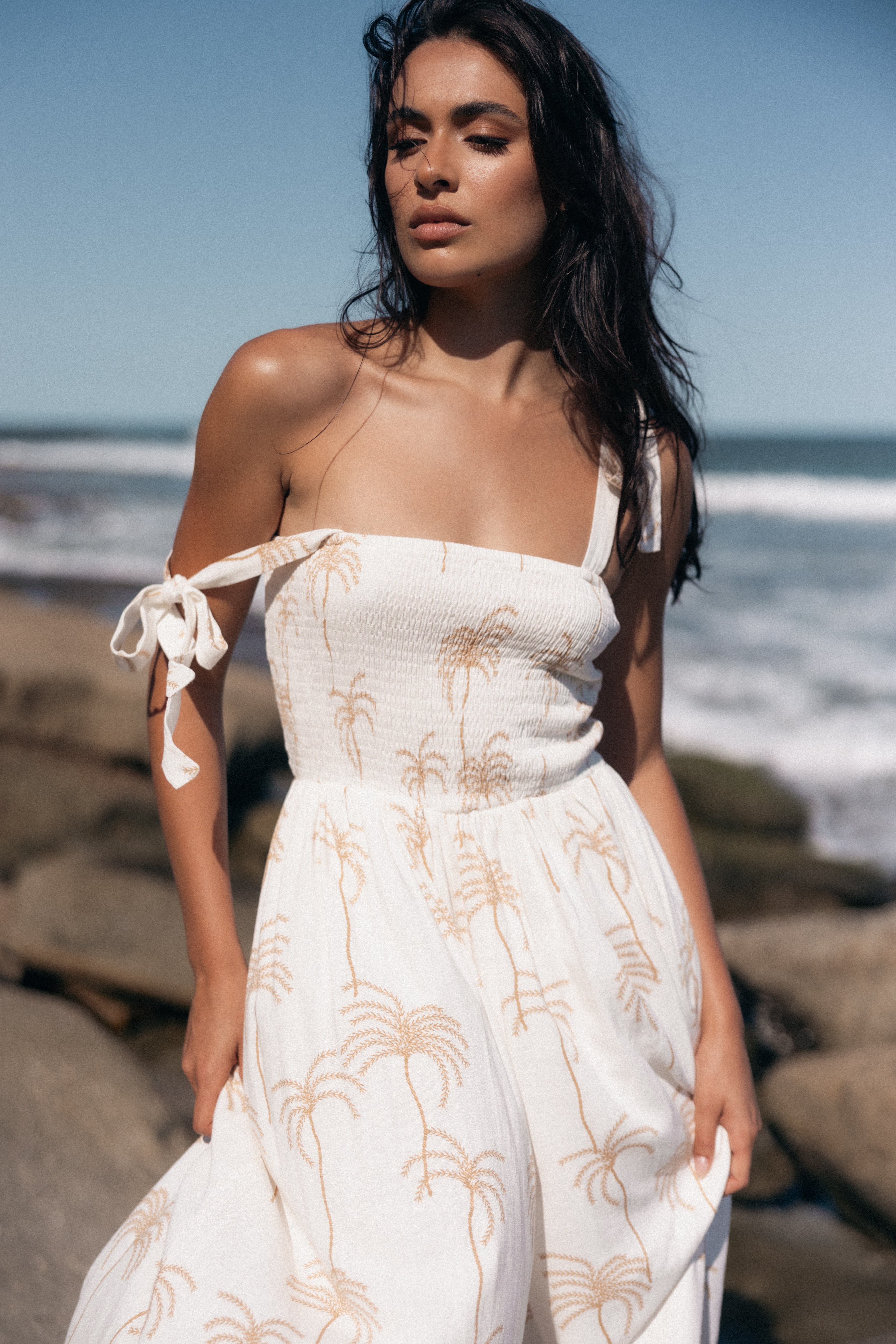 Ginelle Jumpsuit - White Print