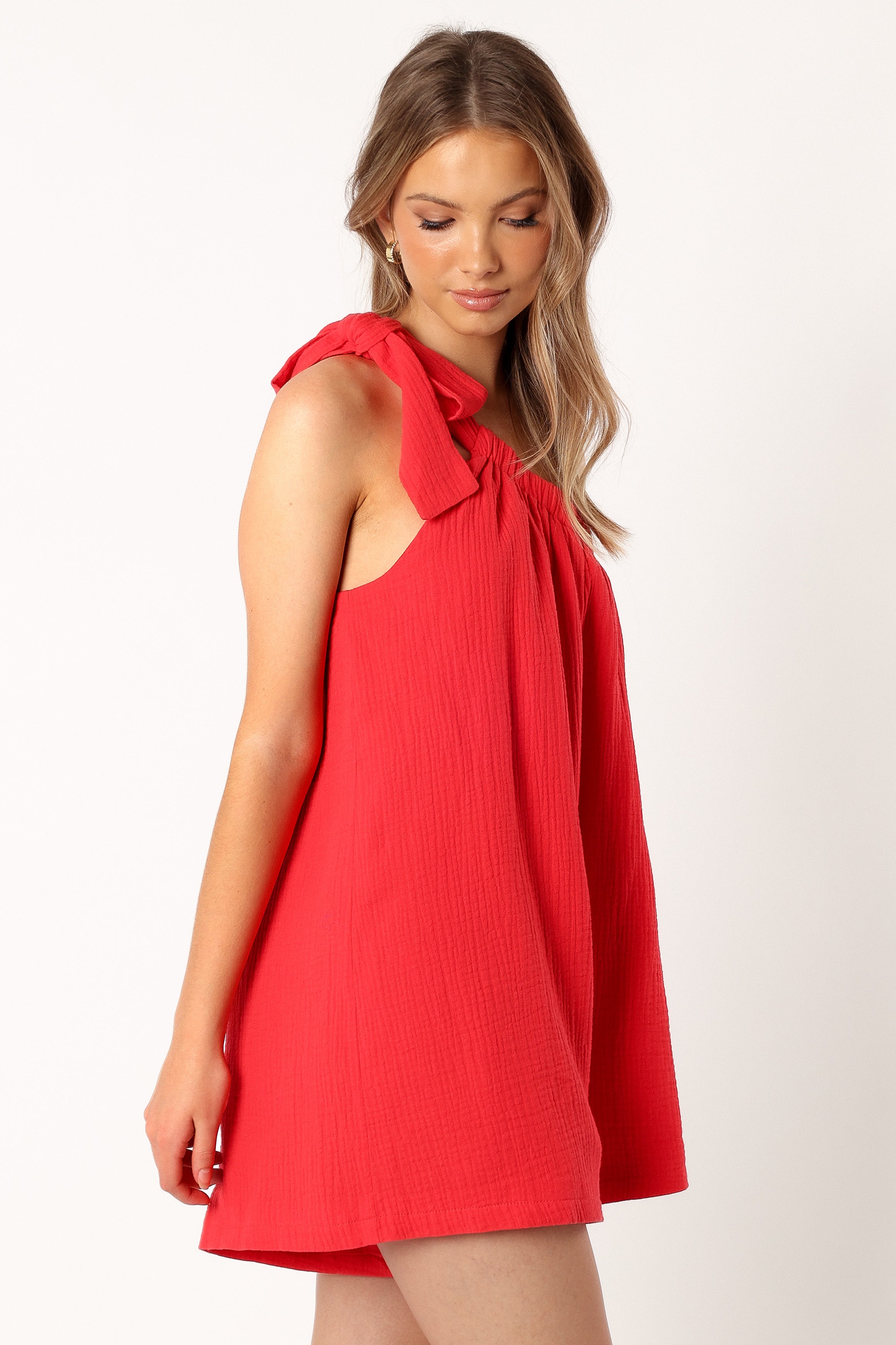 Miffy One Shoulder Romper - Red