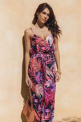 Praiano Jumpsuit - Palm Print