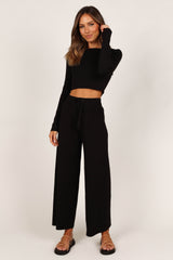 Ayers Long Sleeve Set - Black