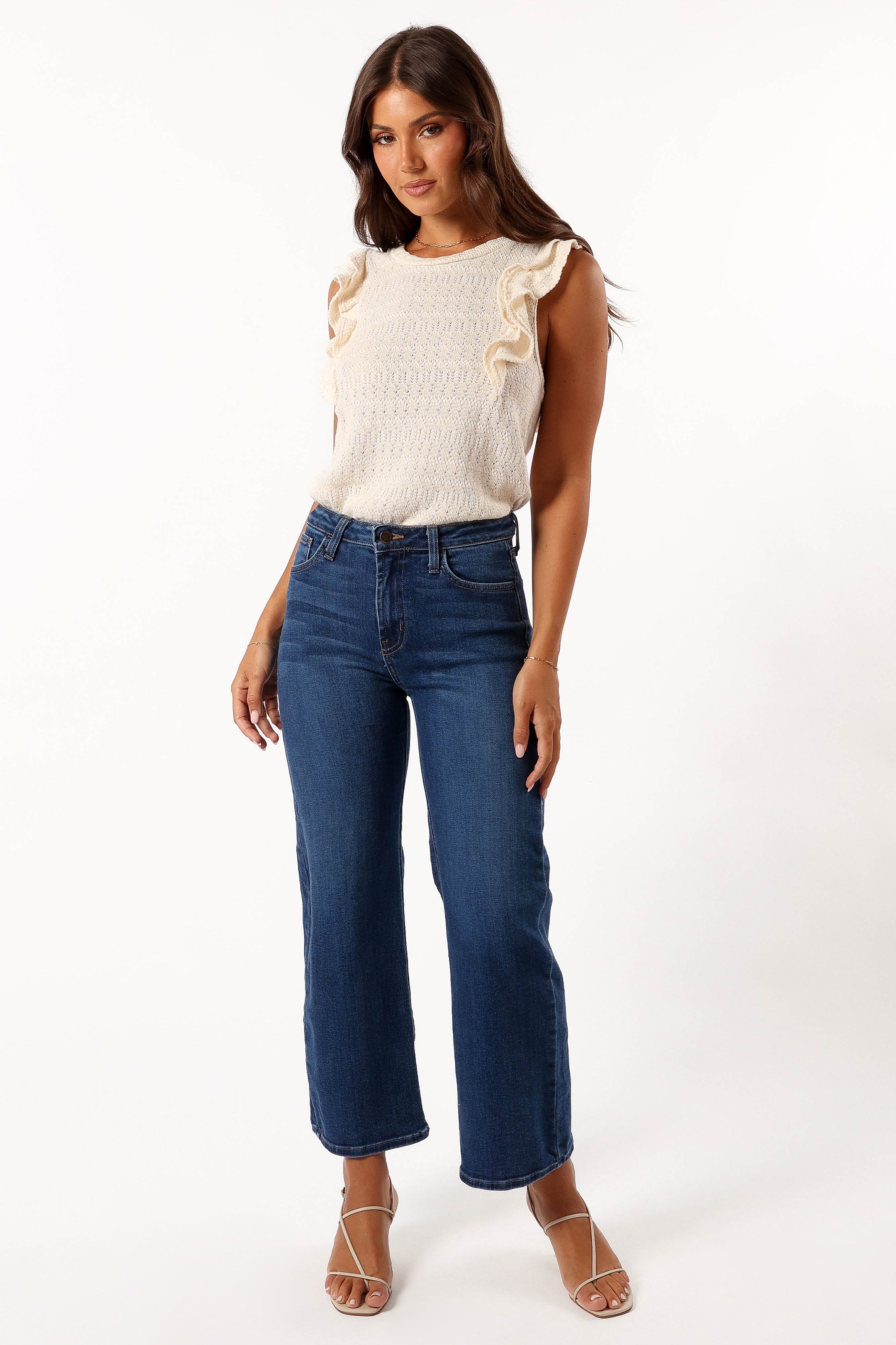 Marlene Knit Top - Ivory