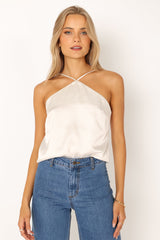 Pai Rosette Top - Ivory