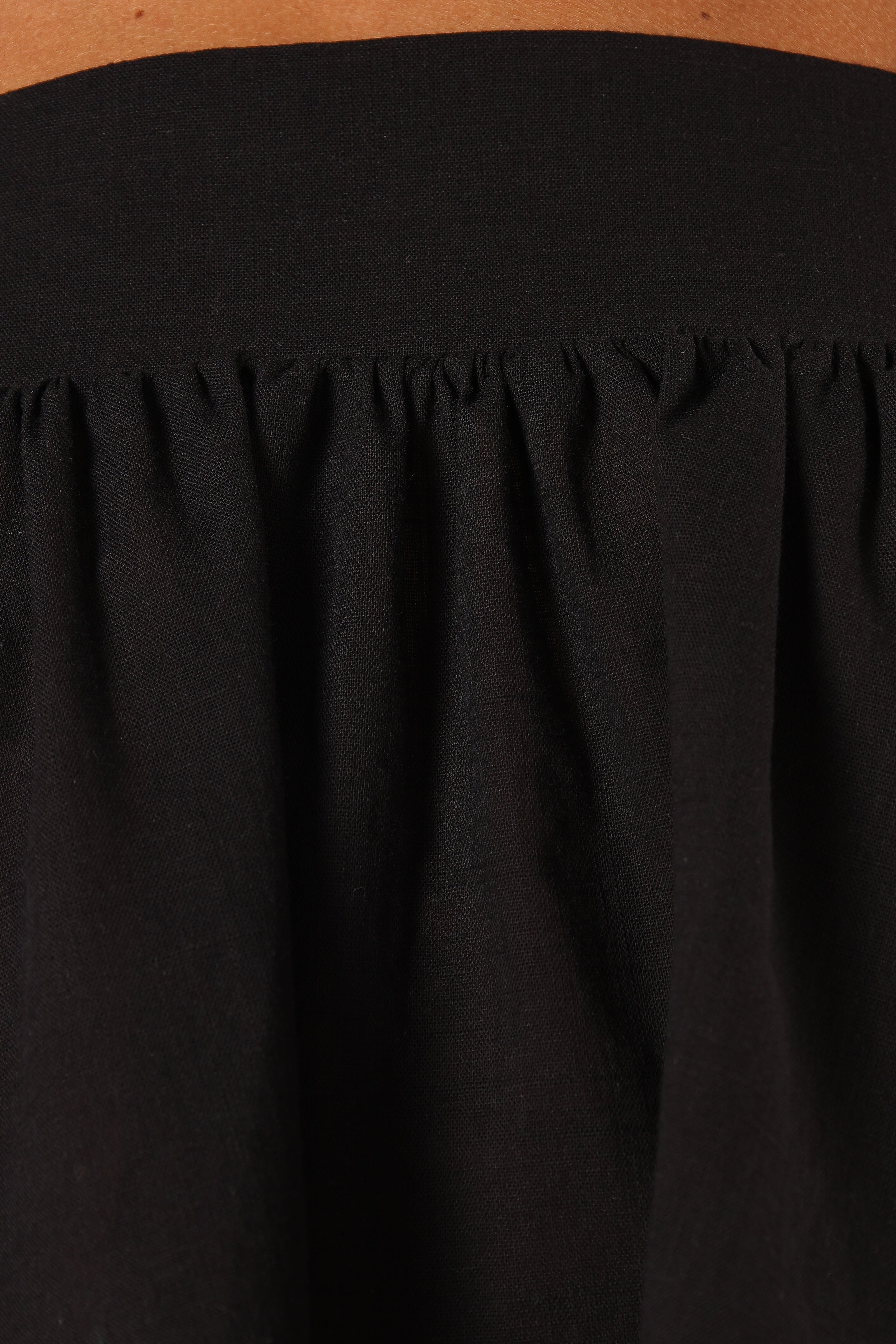 Raye Ruffle Strap Top - Black