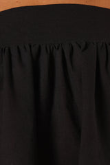 Raye Ruffle Strap Top - Black