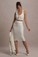 Dee | Cream Boucle Crop Top